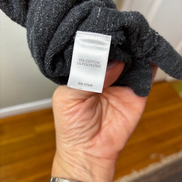 Pure Jill Heathered Black Short Sleeve Pocket Tunic Dress XL - Picture 5 of 6